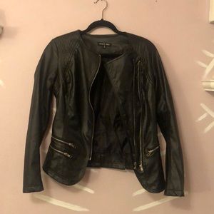 Double Zero Faux (fake) Leather Blazer